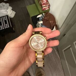 Michael Kors Rose Gold and Silver Women's Watch